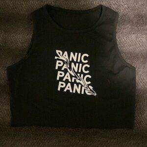 Panic tank style crop top